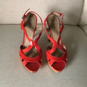 Guess heels, no nicks or stains, size 9 1/2